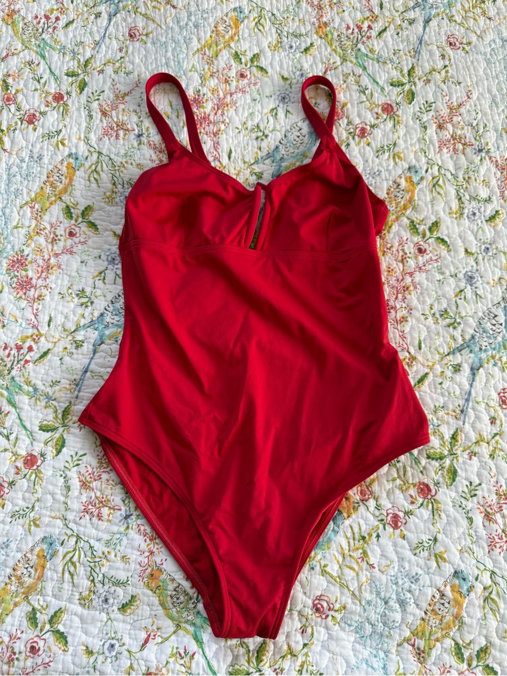 DNUD Paris Red One-Piece Swim Suit. French brand size 4 fits size 6-8 Like new